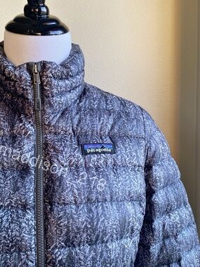 Patagonia Down Sweater Jacket Small Forestland Tailored Grey Black Snowy S